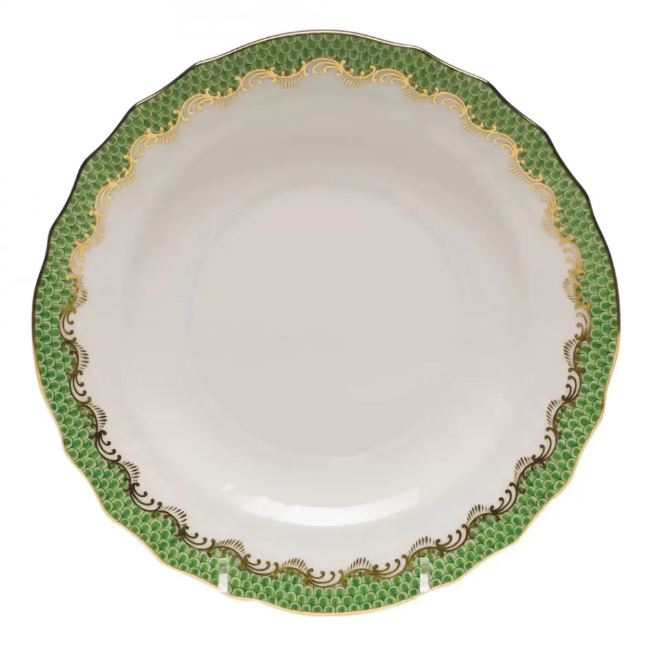 Fish Scale Jade Salad Plate 7.5 in D