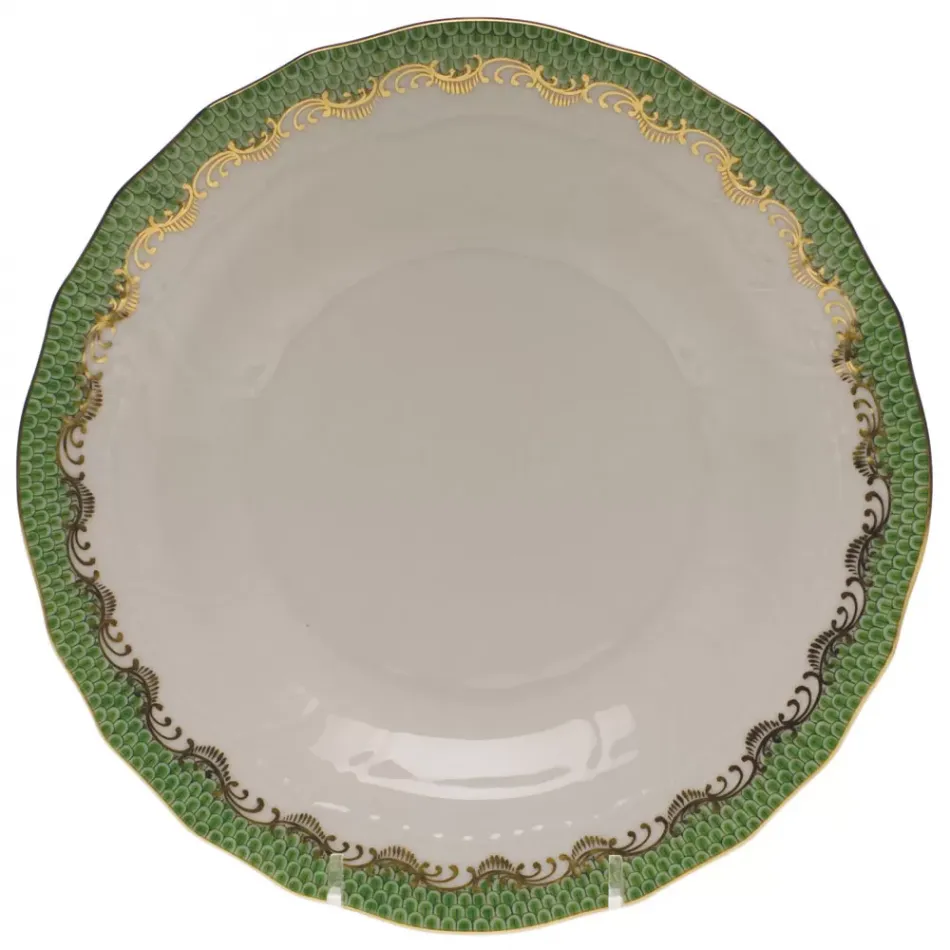 Fish Scale Jade Dessert Plate 8.25 in D