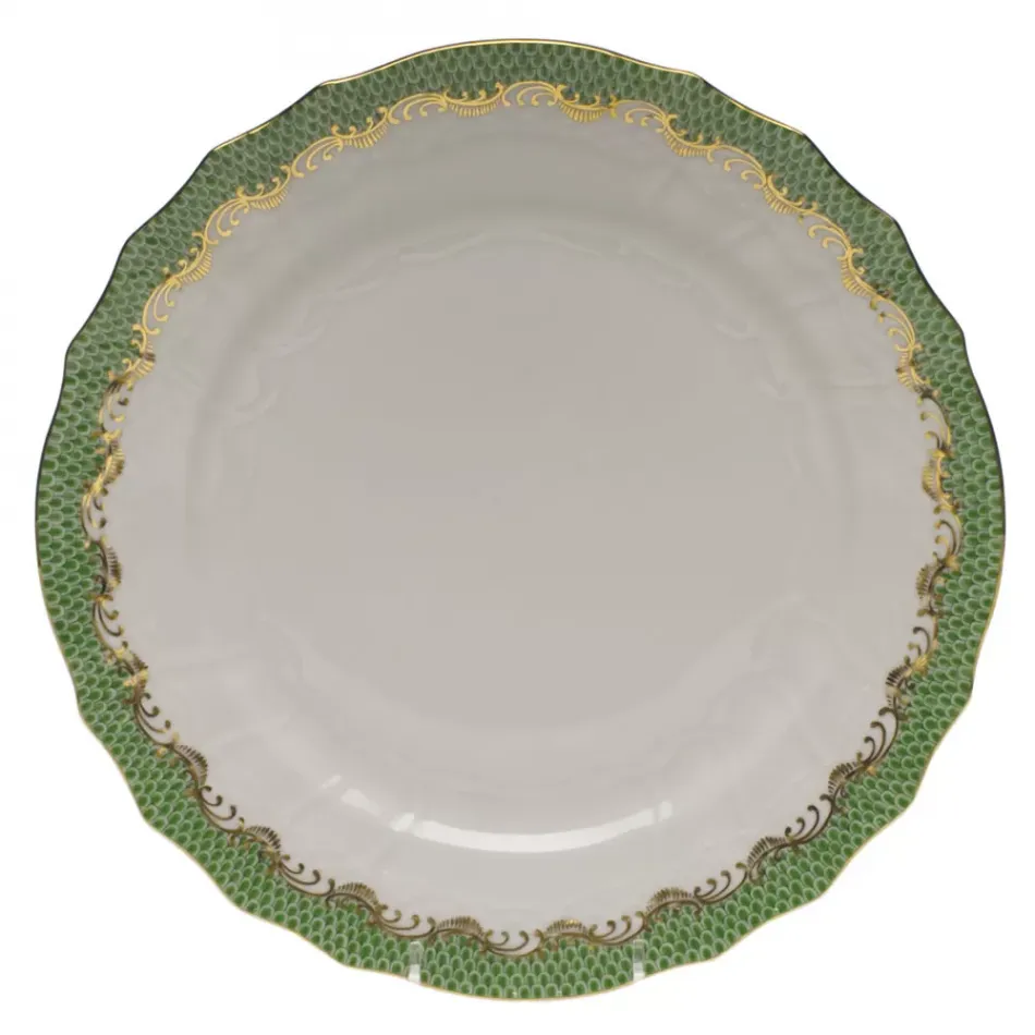 Fish Scale Jade Service Plate 11 in D