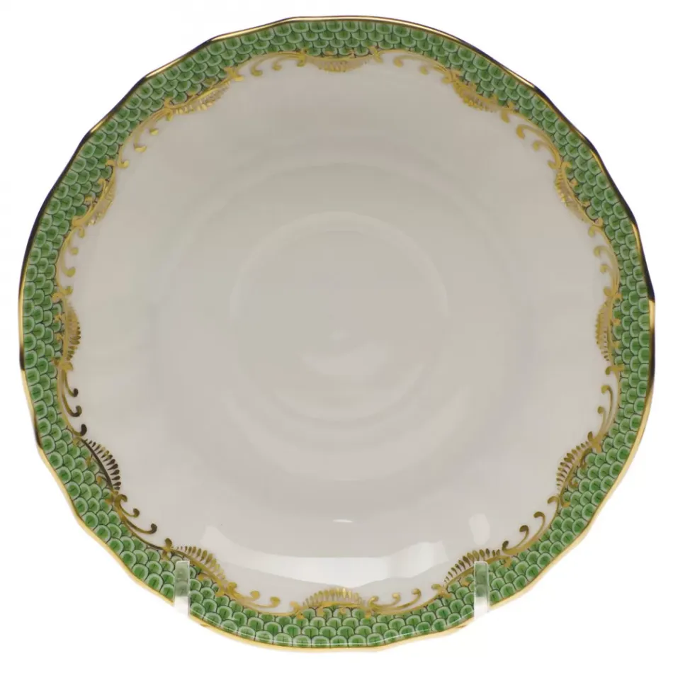 Fish Scale Jade Canton Saucer 5.5 in D