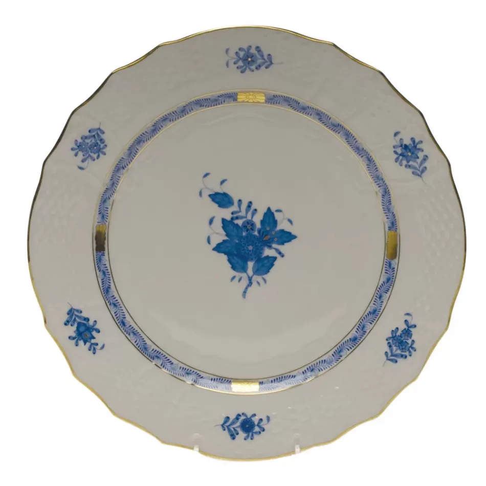 Chinese Bouquet Blue Service Plate 11 in D