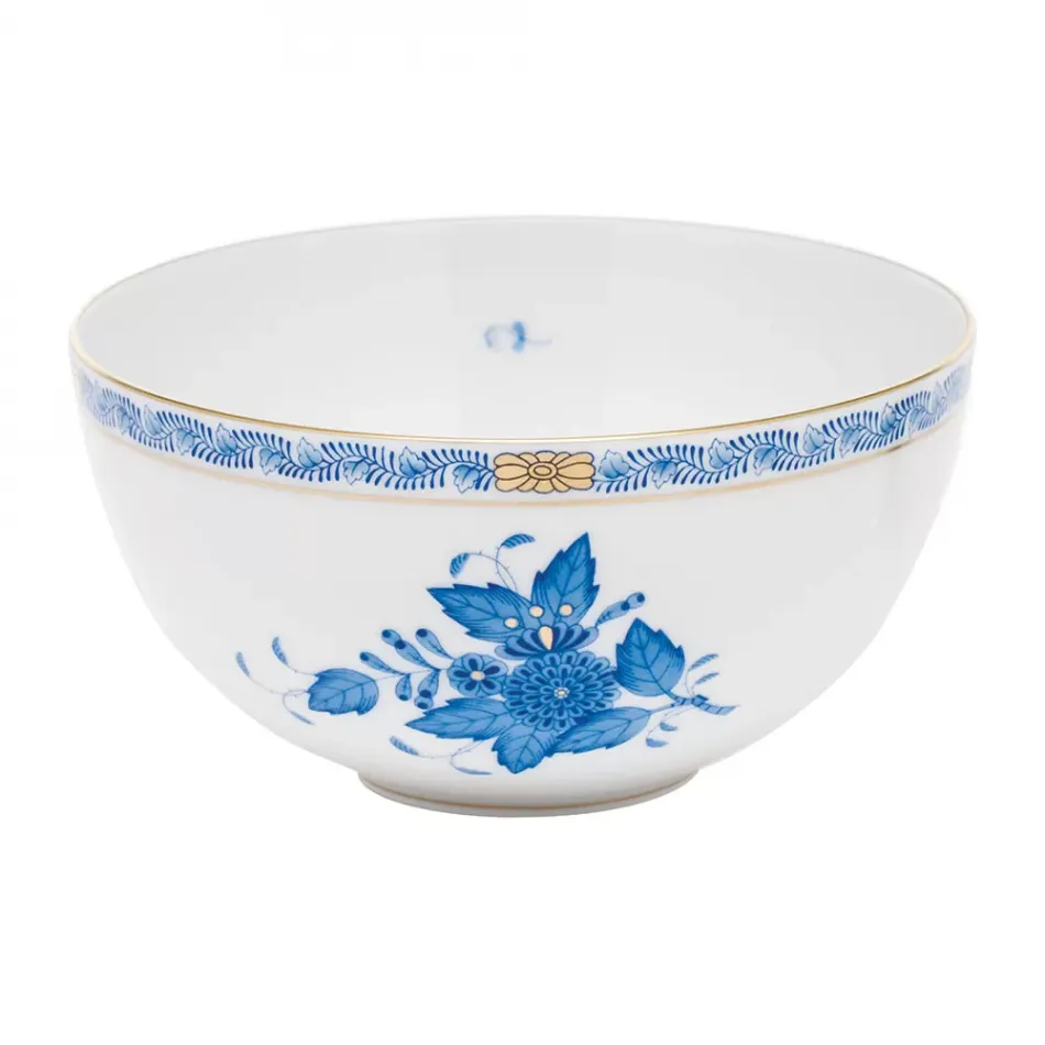 Chinese Bouquet Blue Small Bowl 3 in H X 5.75 in D