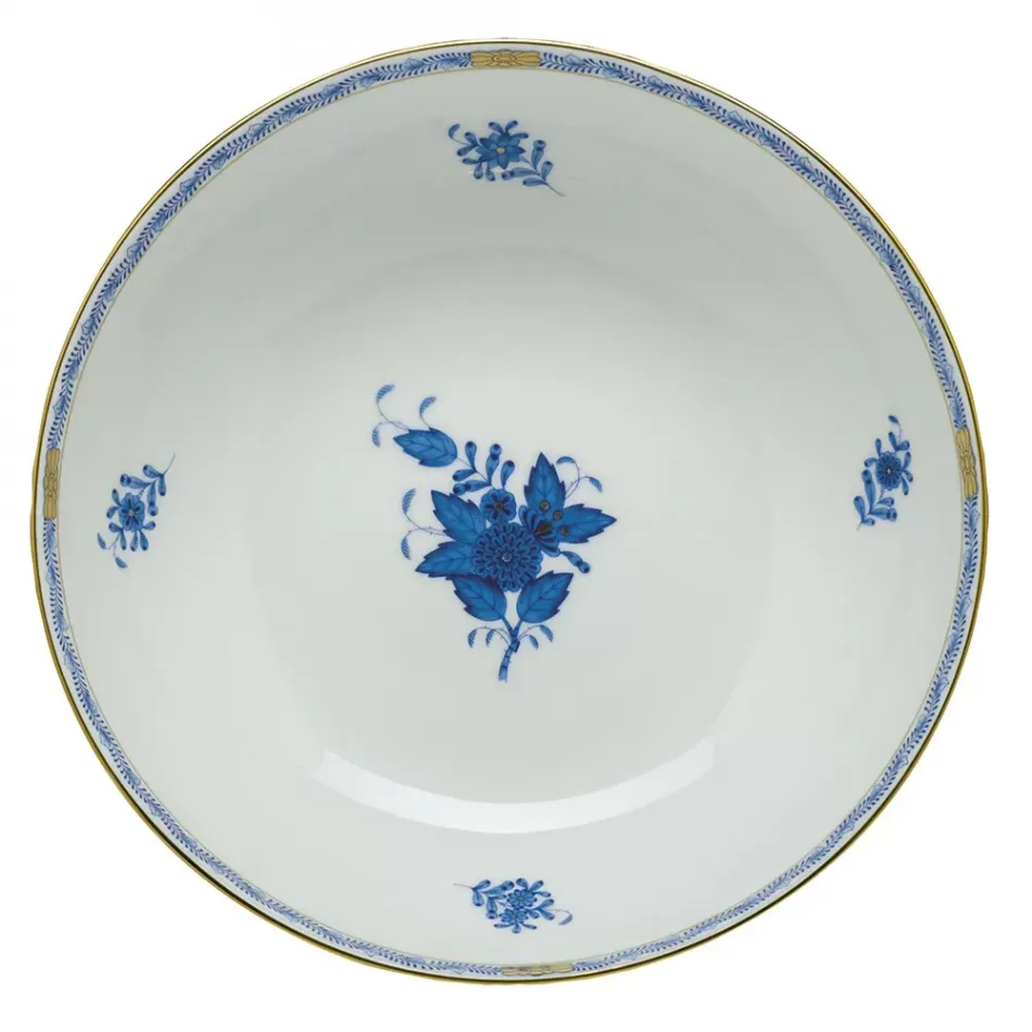 Chinese Bouquet Blue Medium Bowl 9.5 in D