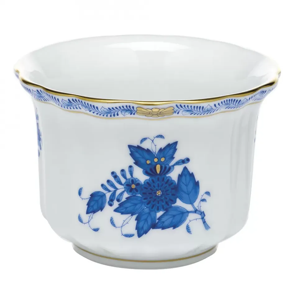 Chinese Bouquet Blue Mini Cachepot 4.5 in L X 4.5 in H