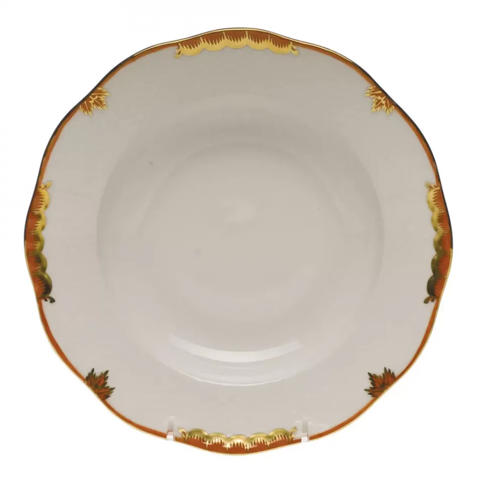 Princess Victoria Rust Rim Soup Plate 8 in D