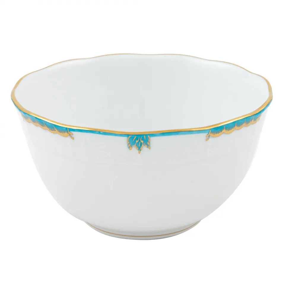 Princess Victoria Turquoise Round Bowl 3.5 Pt 7.5 in D