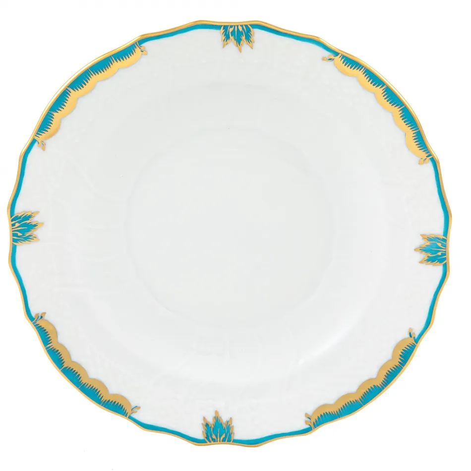 Princess Victoria Turquoise Salad Plate 7.5 in D