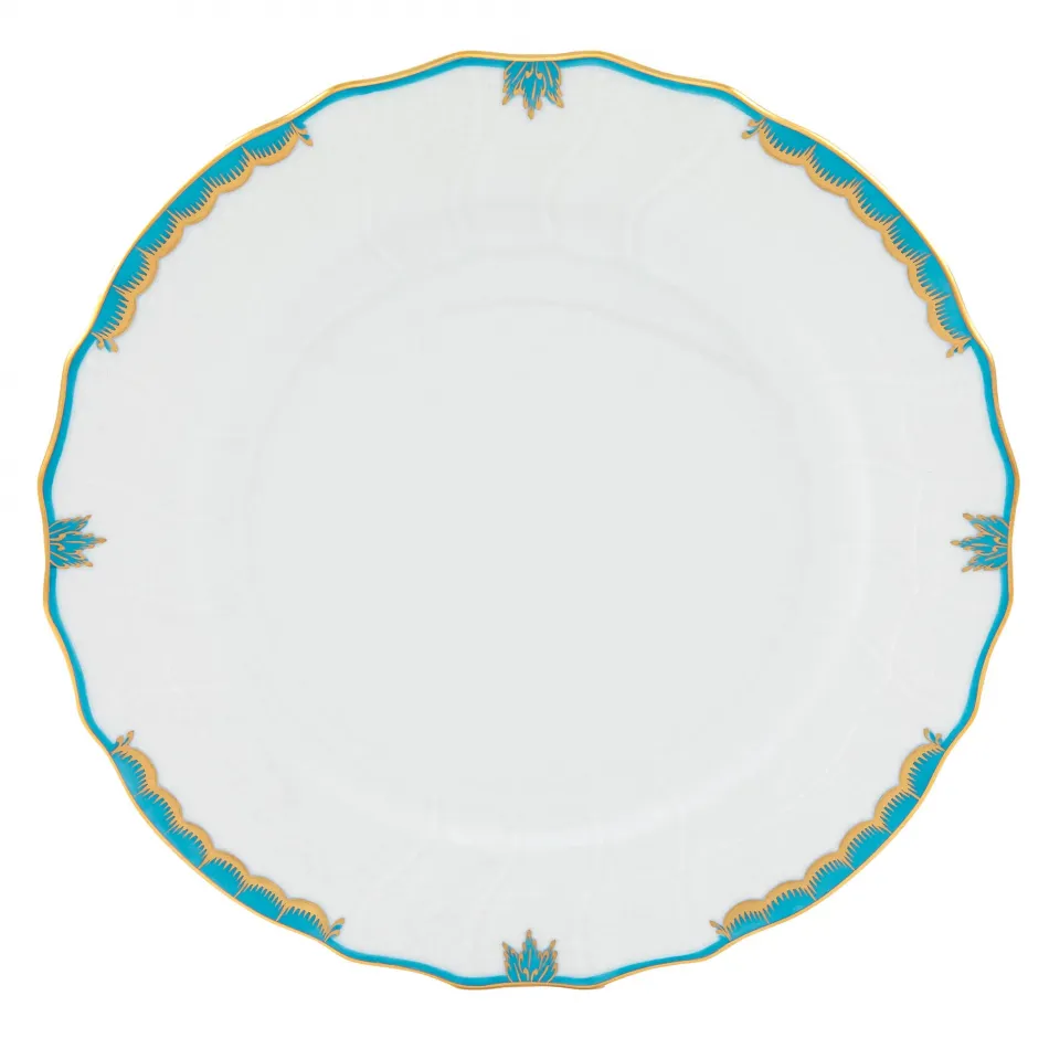 Princess Victoria Turquoise Dinner Plate 10.5 in D