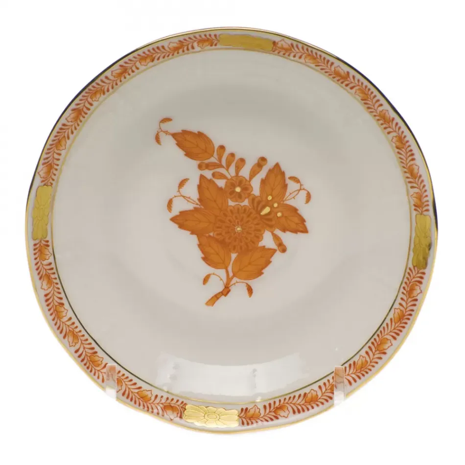 Chinese Bouquet Rust After Dinner Saucer 4.5 in D