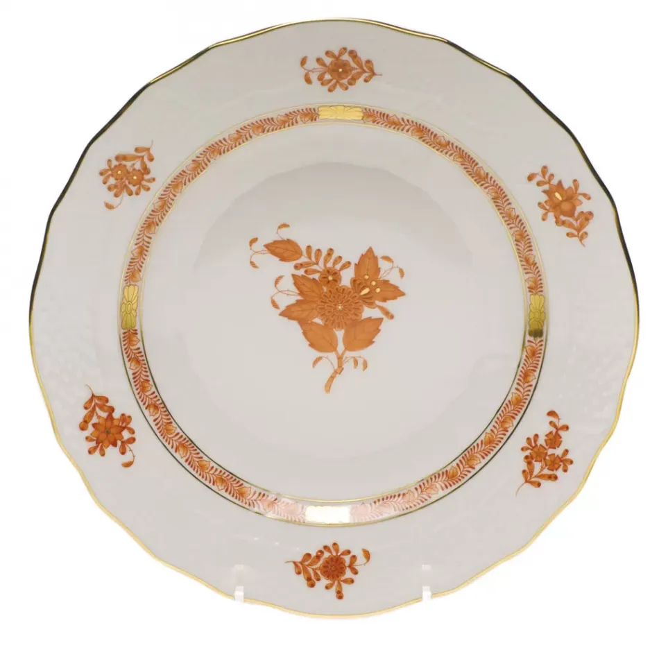 Chinese Bouquet Rust Dessert Plate 8.25 in D