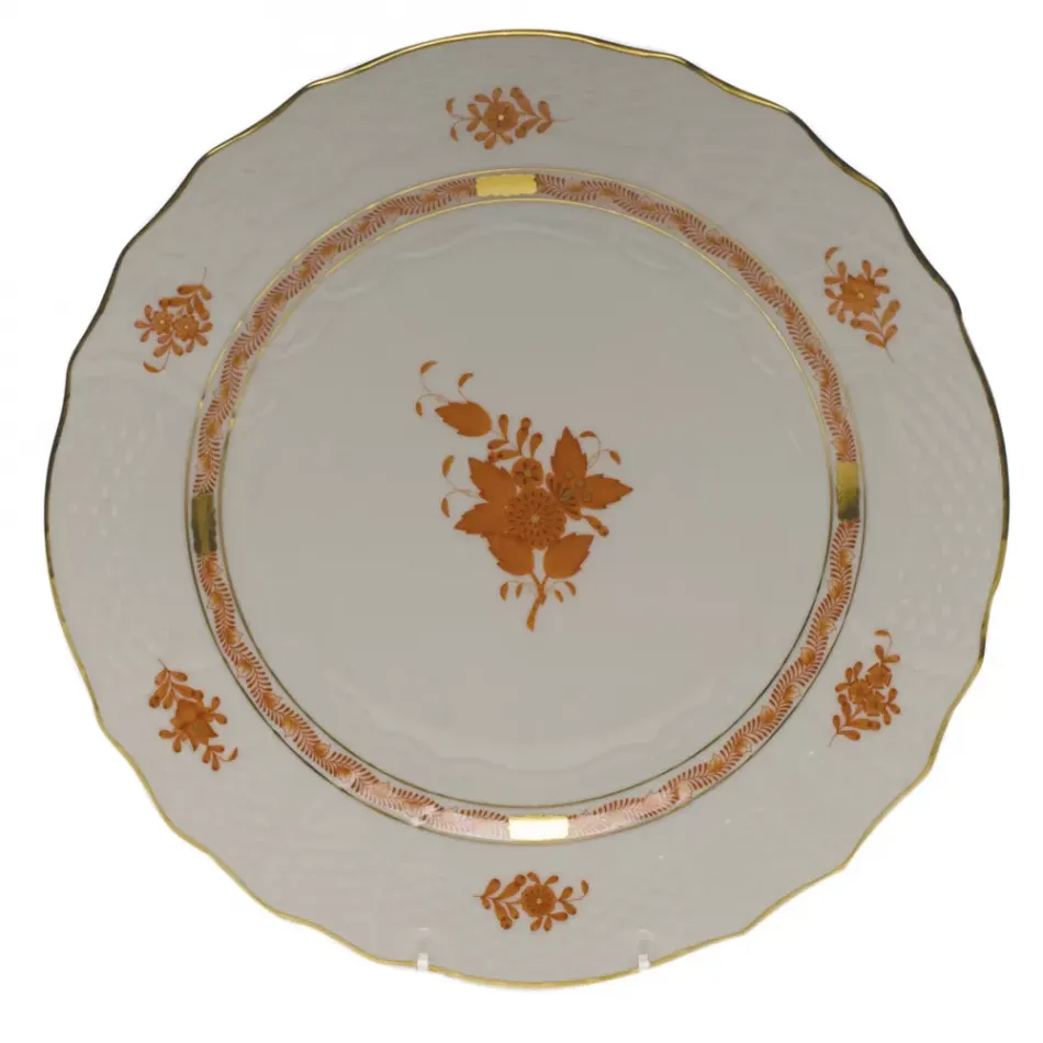 Chinese Bouquet Rust Service Plate 11 in D