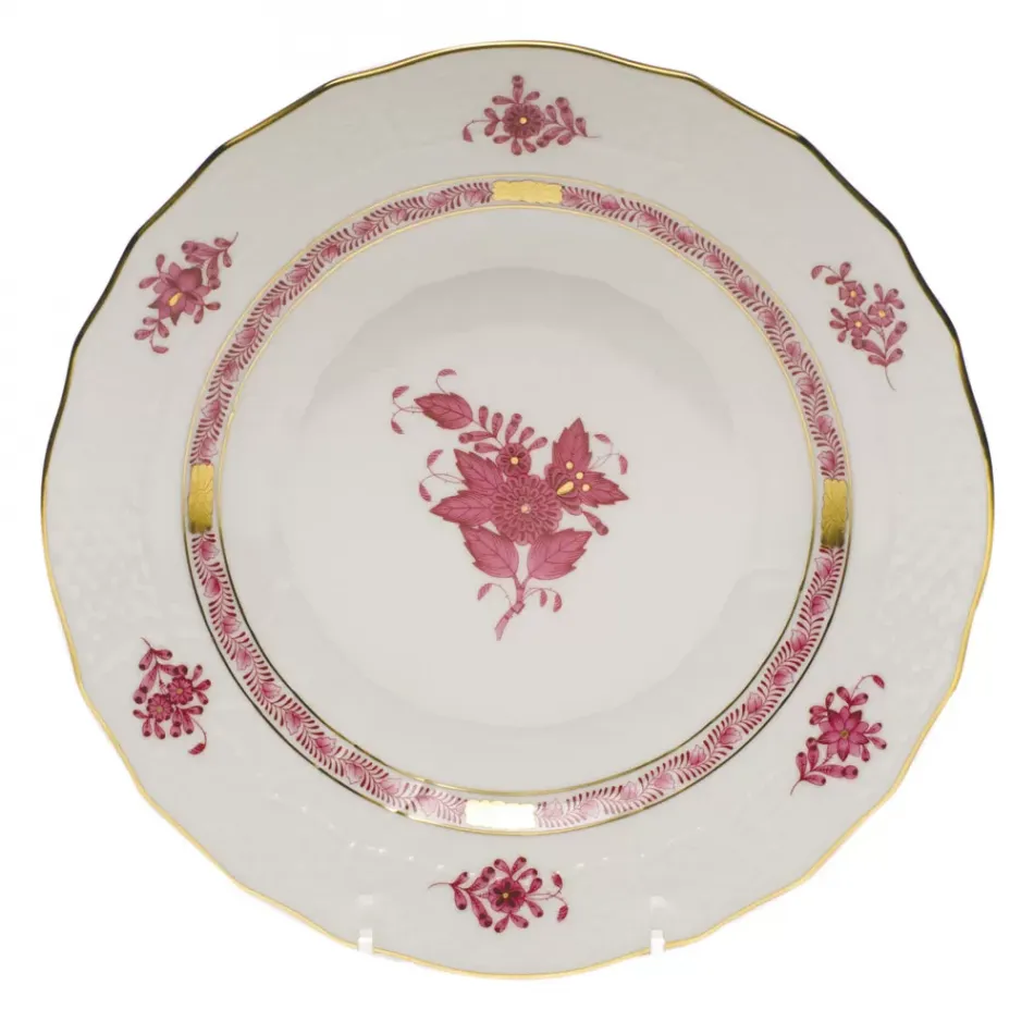 Chinese Bouquet Raspberry Dessert Plate 8.25 in D