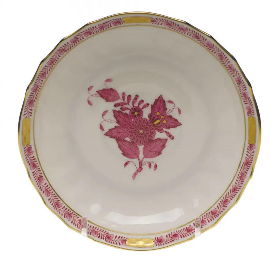 Chinese Bouquet Raspberry Canton Saucer 5.5 in D