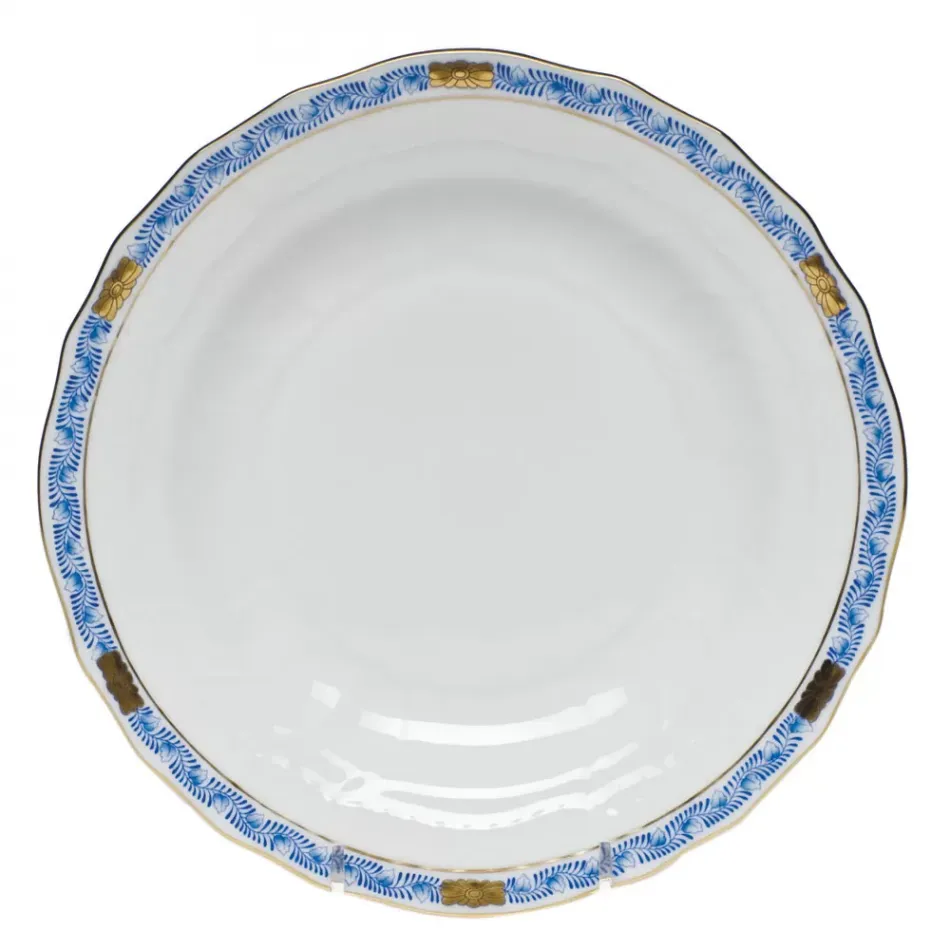 Chinese Bouquet Garland Blue Dessert Plate 8.25 in D