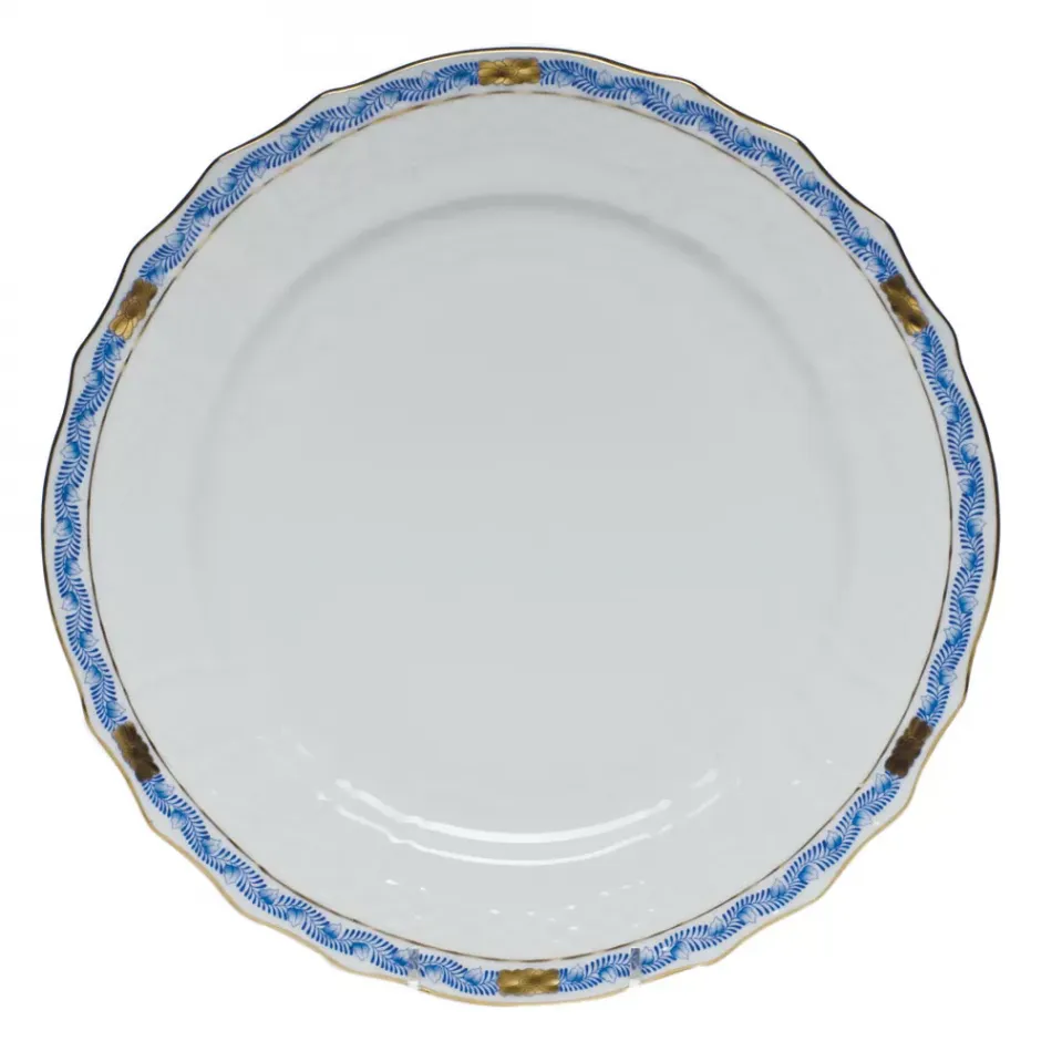 Chinese Bouquet Garland Blue Service Plate 11 in D