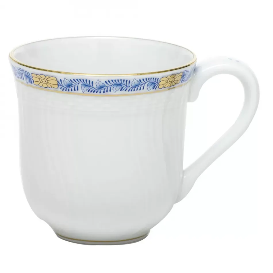 Chinese Bouquet Garland Blue Mug 10 Oz 3.5 in H