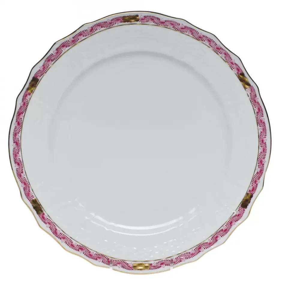 Chinese Bouquet Garland Raspberry Service Plate 11 in D