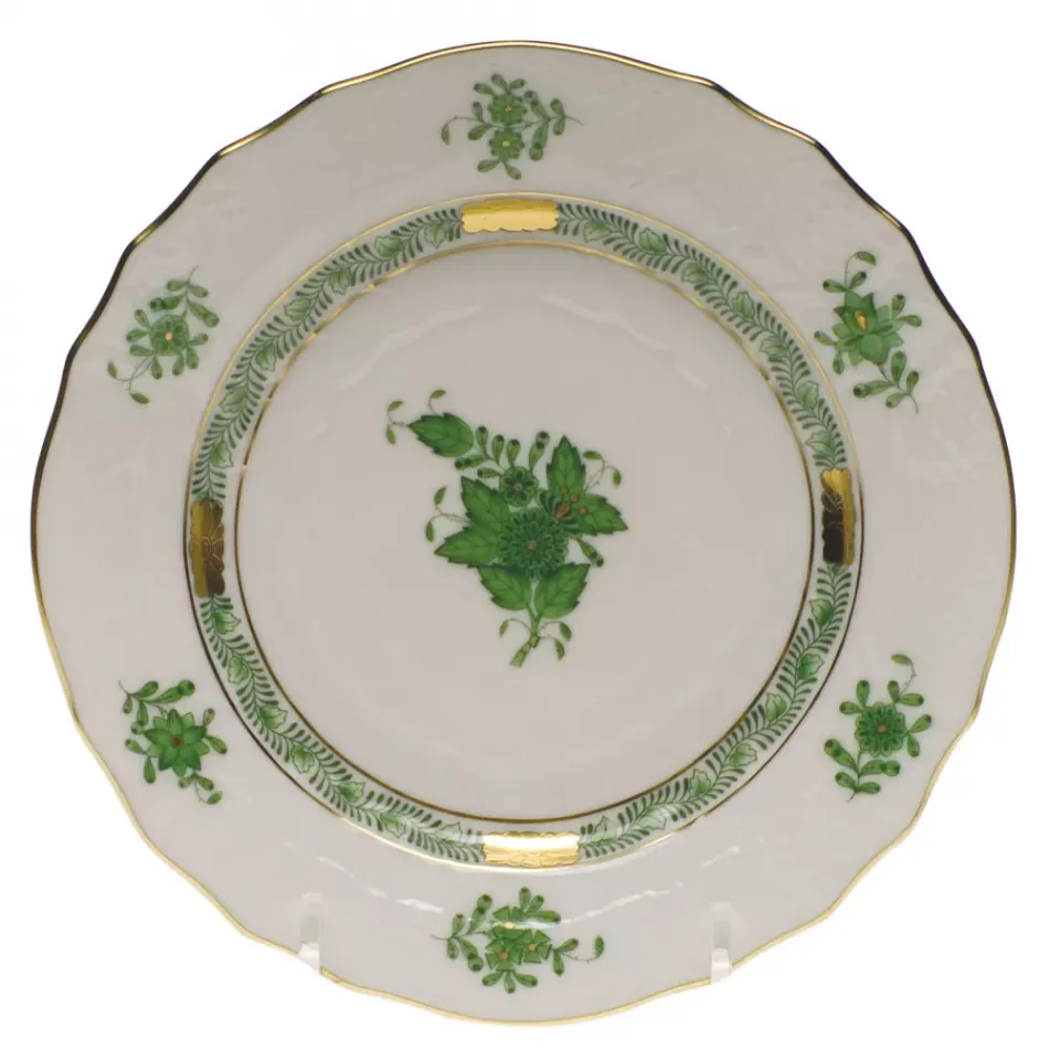 Chinese Bouquet Green Bread And Butter Plate 6 in D