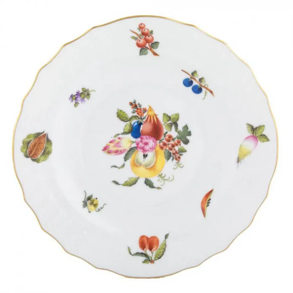 Fruits & Flowers Motif 02 Multicolor Salad Plate 7.5 in D