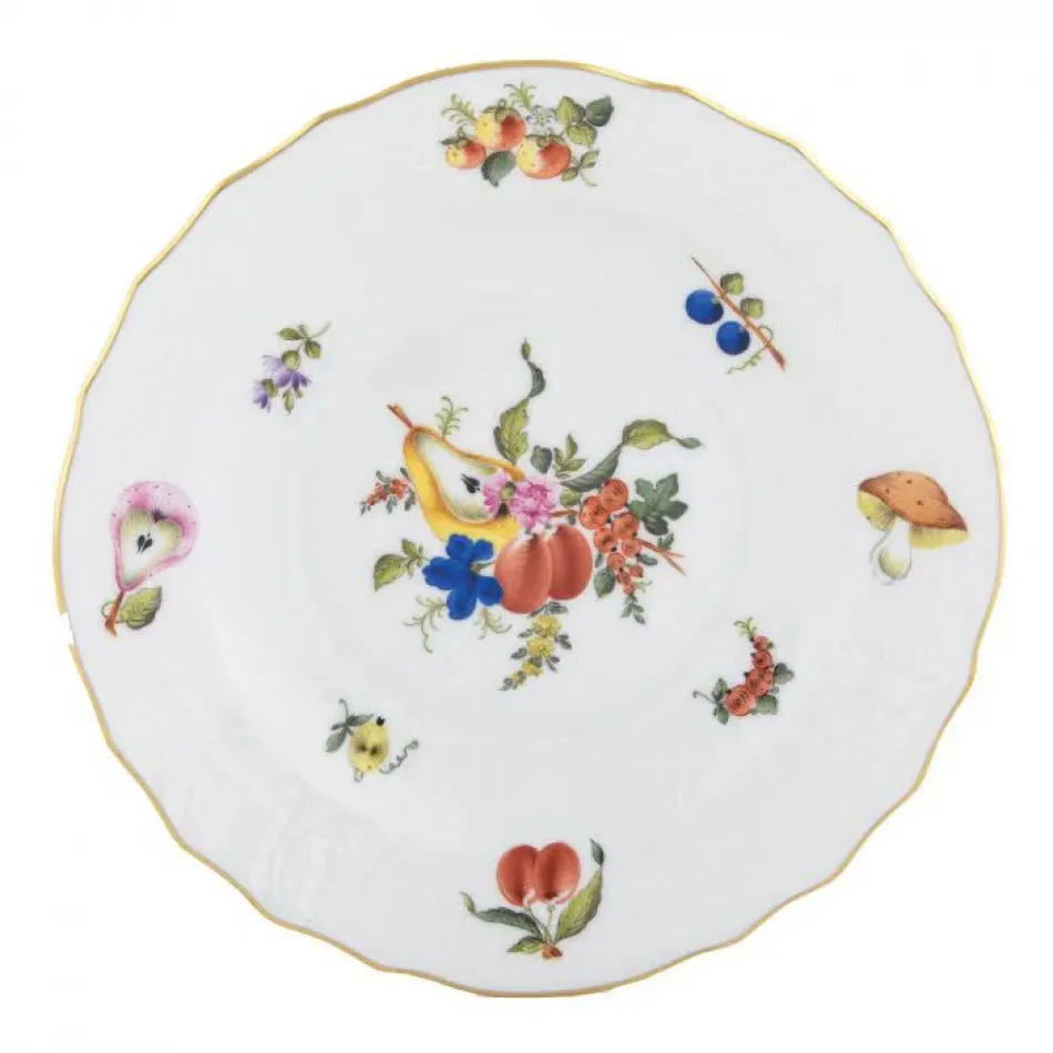 Fruits & Flowers Motif 03 Multicolor Salad Plate 7.5 in D