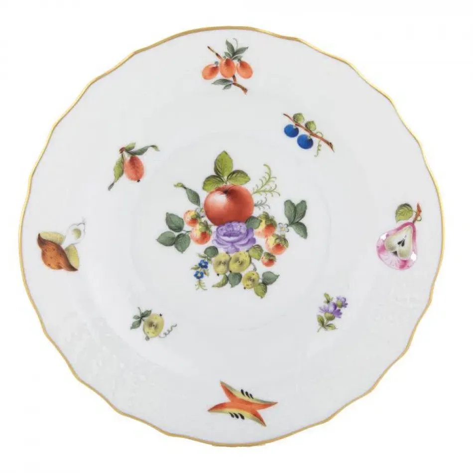 Fruits & Flowers Motif 11 Multicolor Salad Plate 7.5 in D