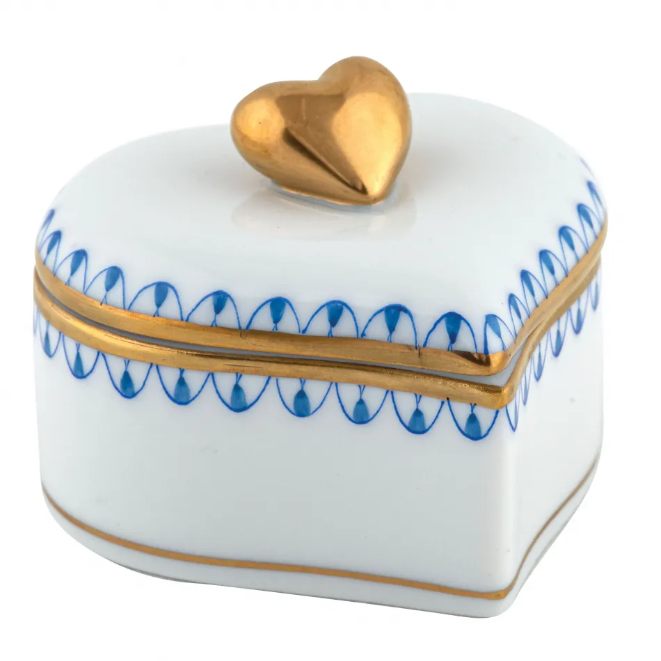 Double Heart Box Blue