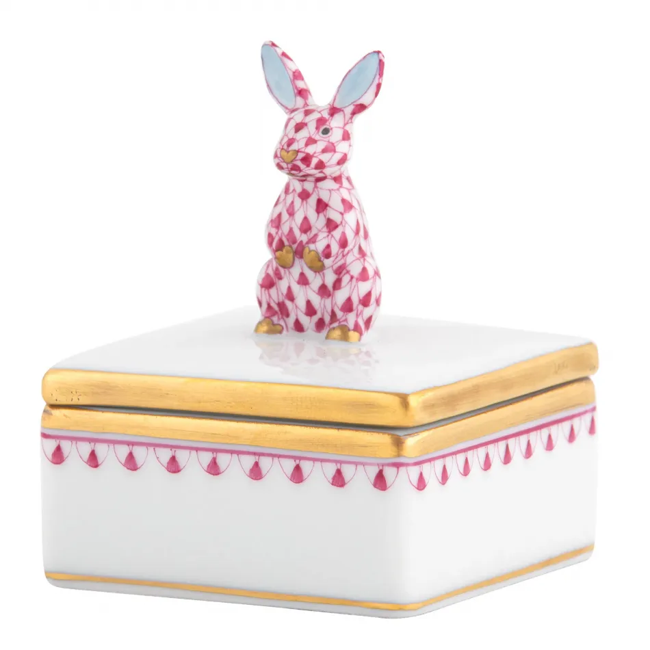 Bunny Box Raspberry 2 in L X 2 in W X 2.5 in H