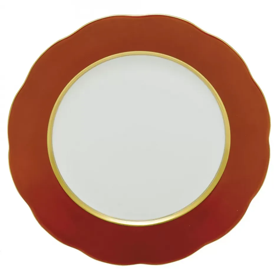 Silk Ribbon Pumpkin Service Plate 11 in D