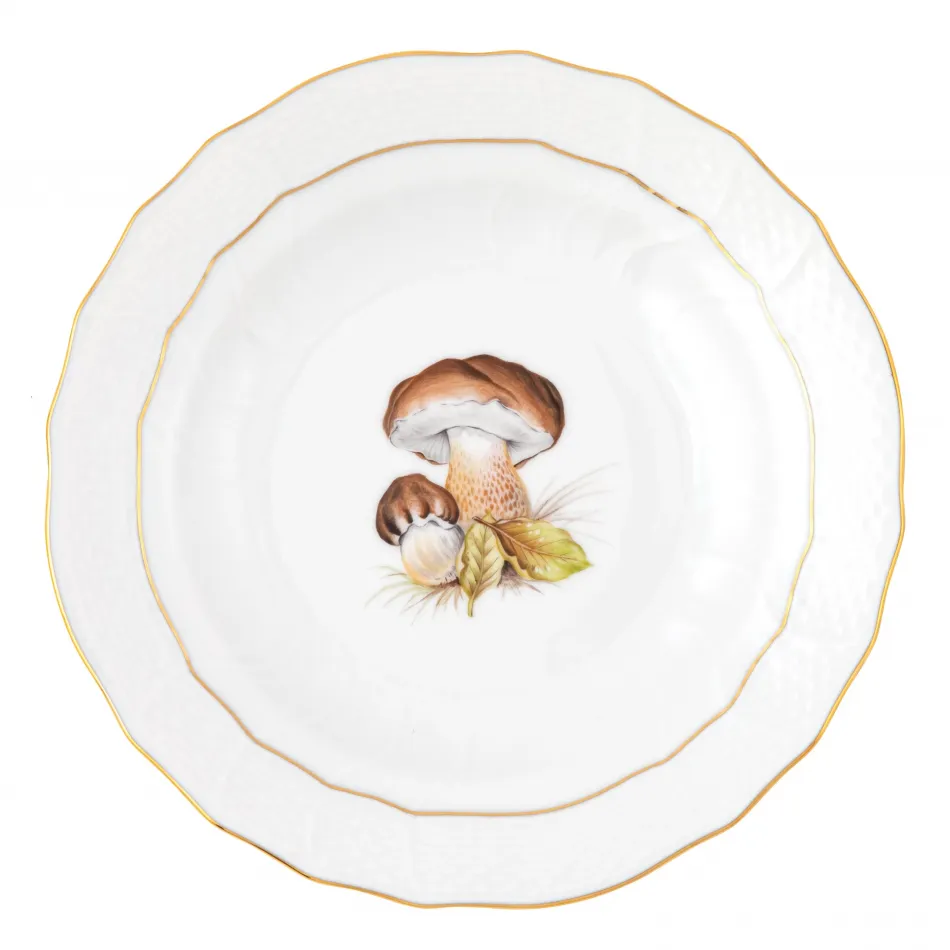 Mushroom Multicolor Luncheon Plate Motif 03