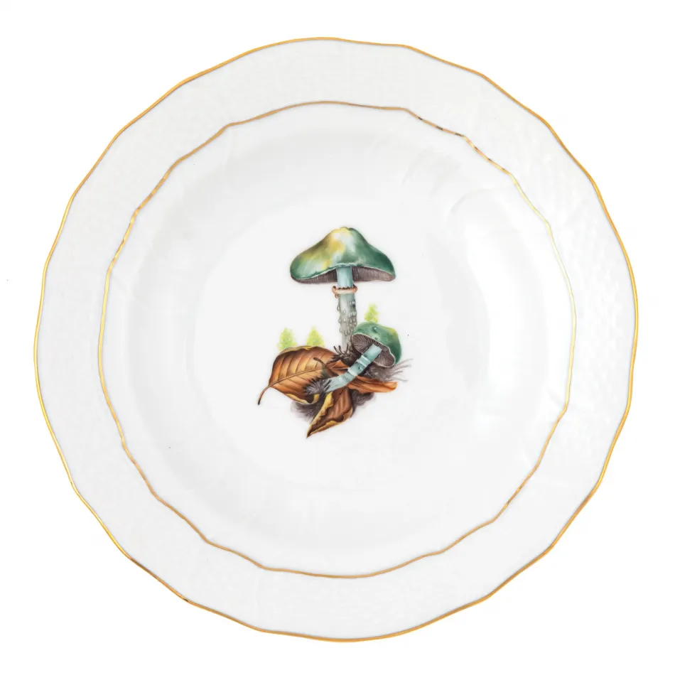 Mushroom Multicolor Luncheon Plate Motif 06