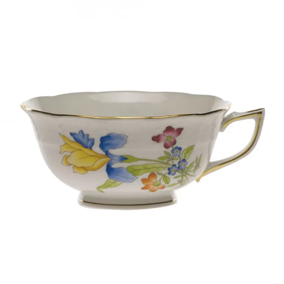 Antique Iris Multicolor Tea Cup 8 Oz