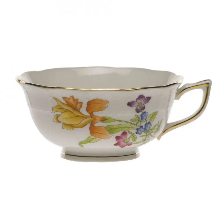 Antique Iris Multicolor Tea Cup 8 Oz