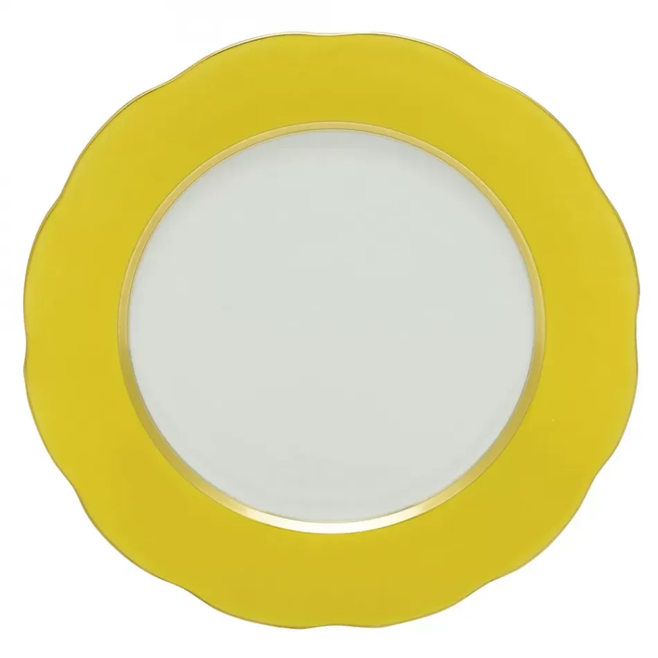 Silk Ribbon Lemon Service Plate 11 in D