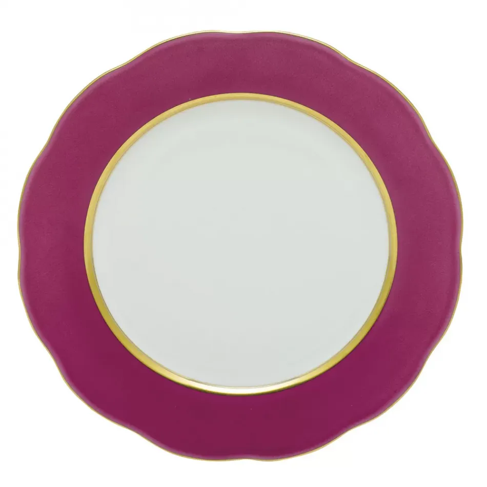 Silk Ribbon Raspberry Service Plate 11 in D