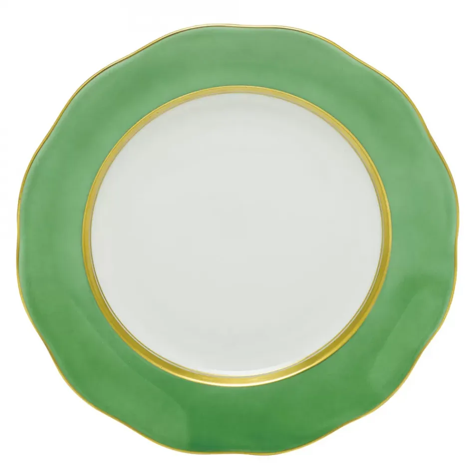 Silk Ribbon Mint Dessert Plate 8.25 in D