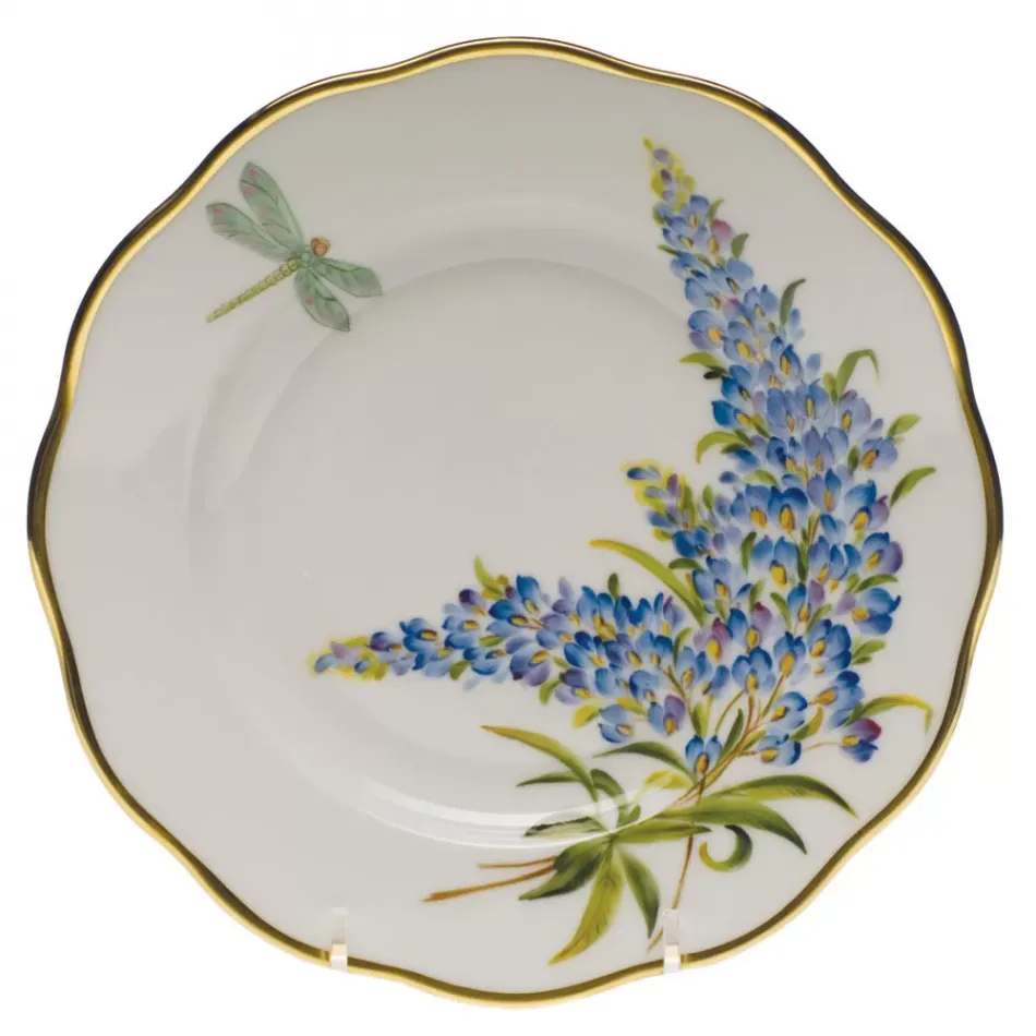 American Wildflowers Texas Bluebonnet Multicolor Salad Plate 7.5 in D