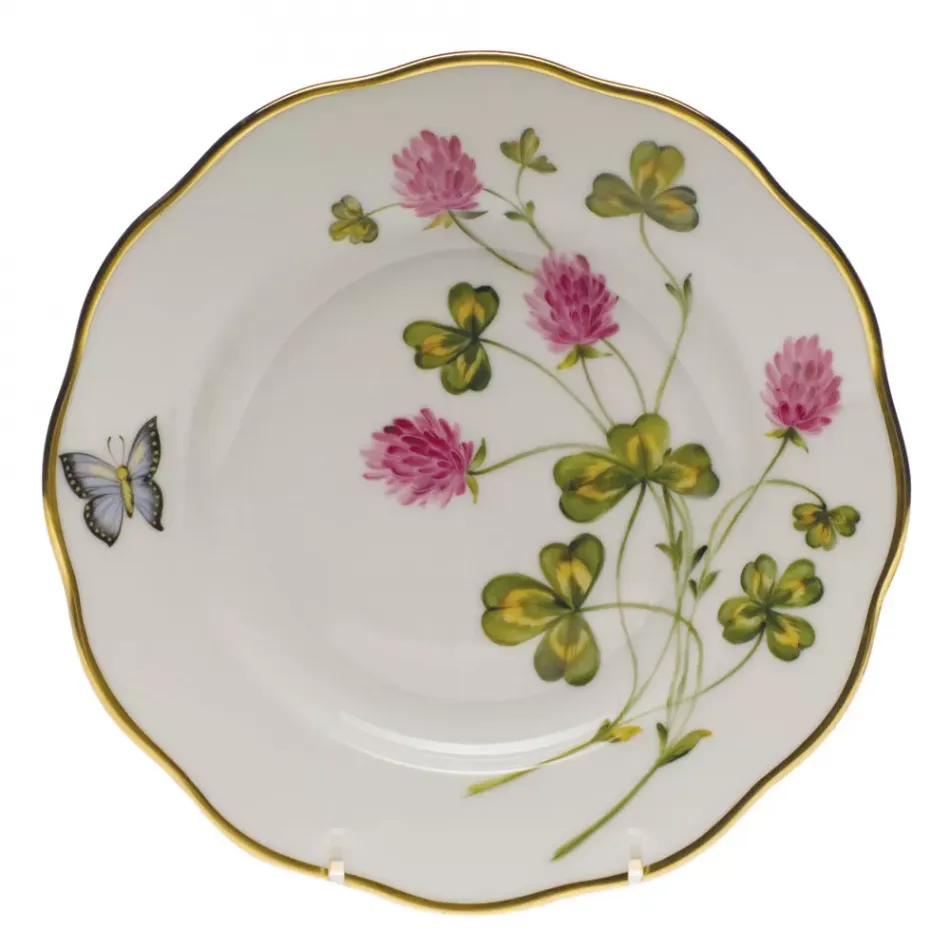 American Wildflowers Red Clover Multicolor Salad Plate 7.5 in D