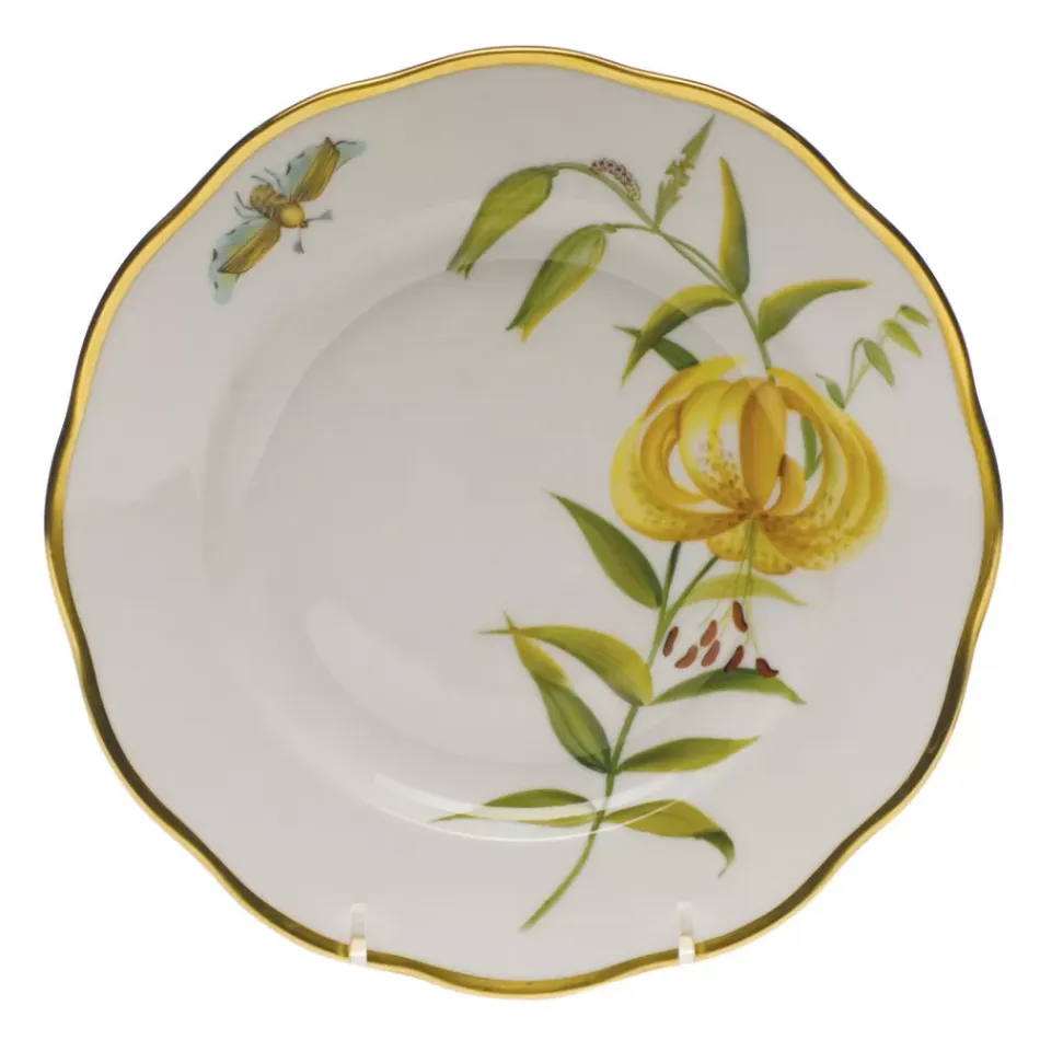 American Wildflowers Meadow Lily Multicolor Salad Plate 7.5 in D