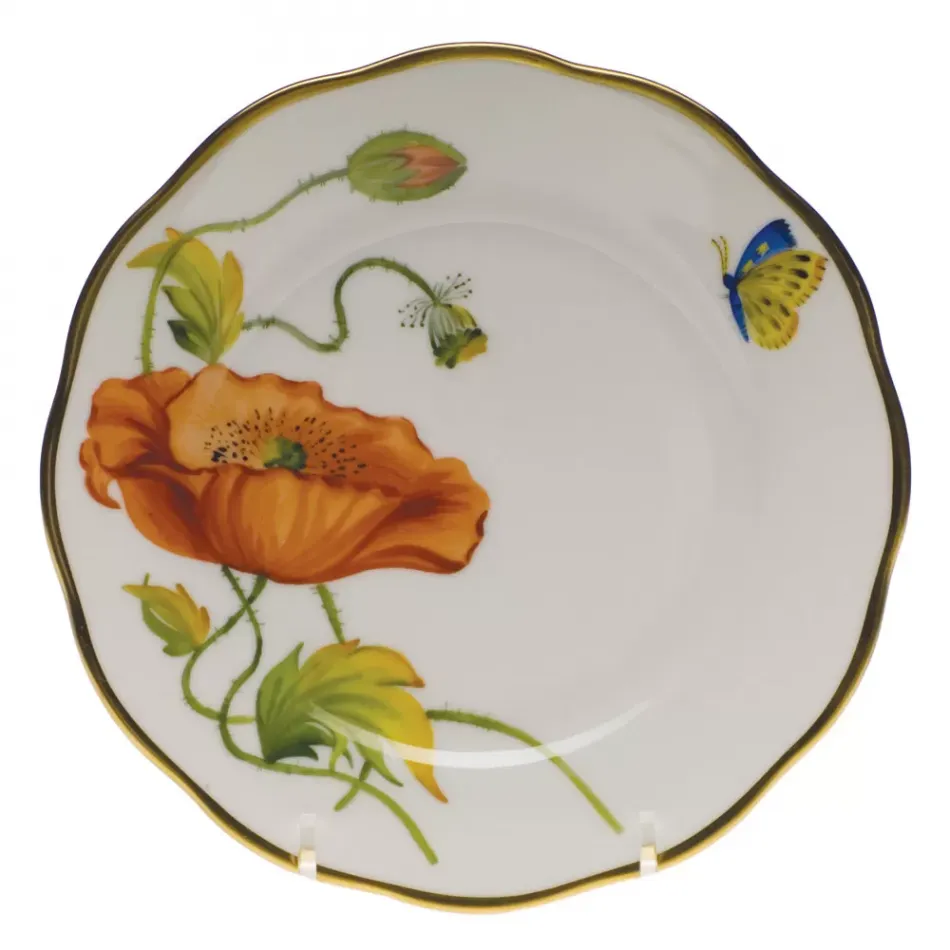 American Wildflowers California Poppy Multicolor Bread And Butter Plate 6 in D