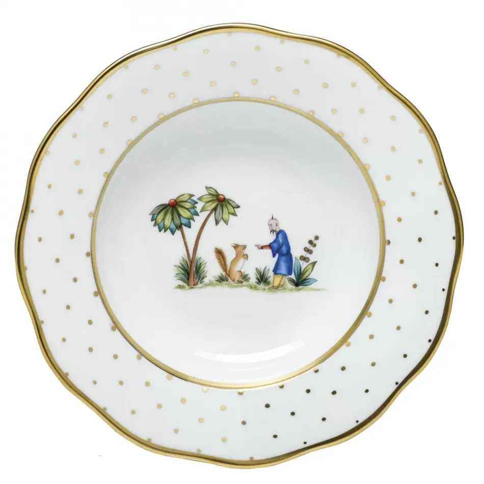 Asian Garden Motif 03 Multicolor Rim Soup Plate 8 in D