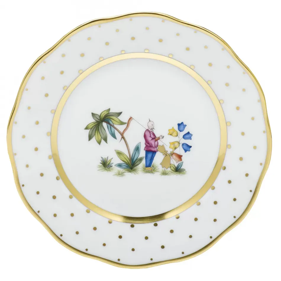 Asian Garden Motif 01 Multicolor Bread And Butter Plate 6 in D