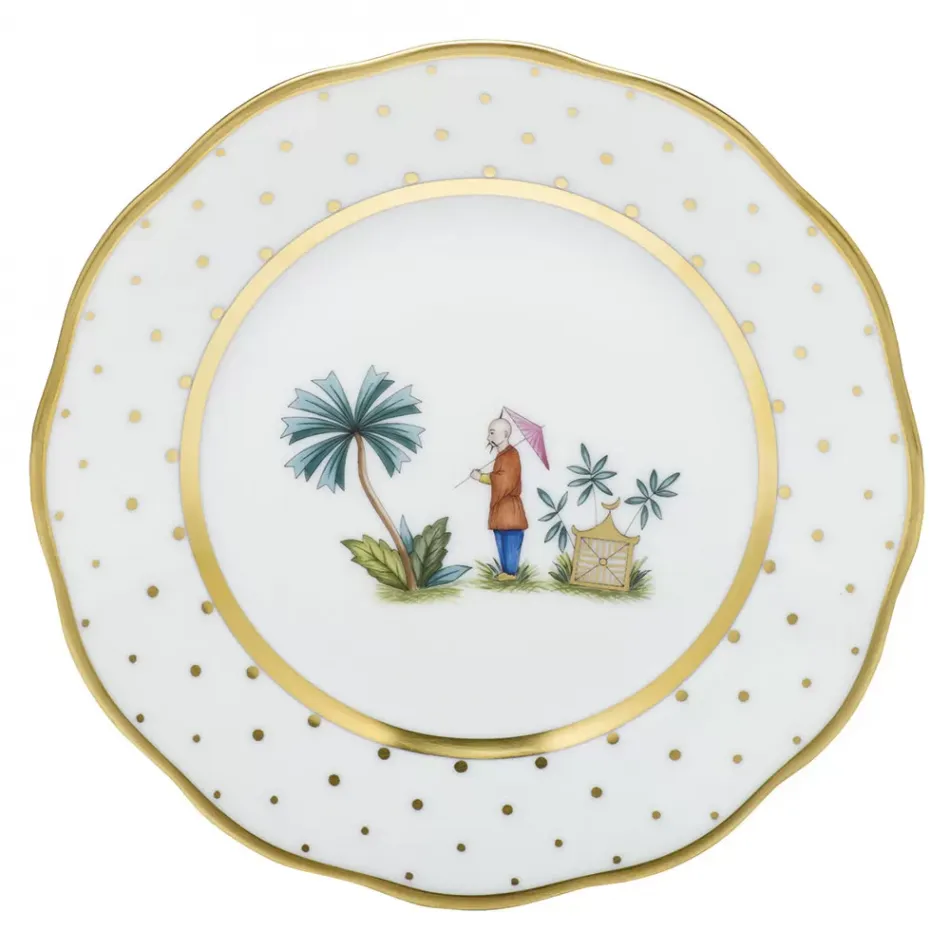 Asian Garden Motif 02 Multicolor Bread And Butter Plate 6 in D