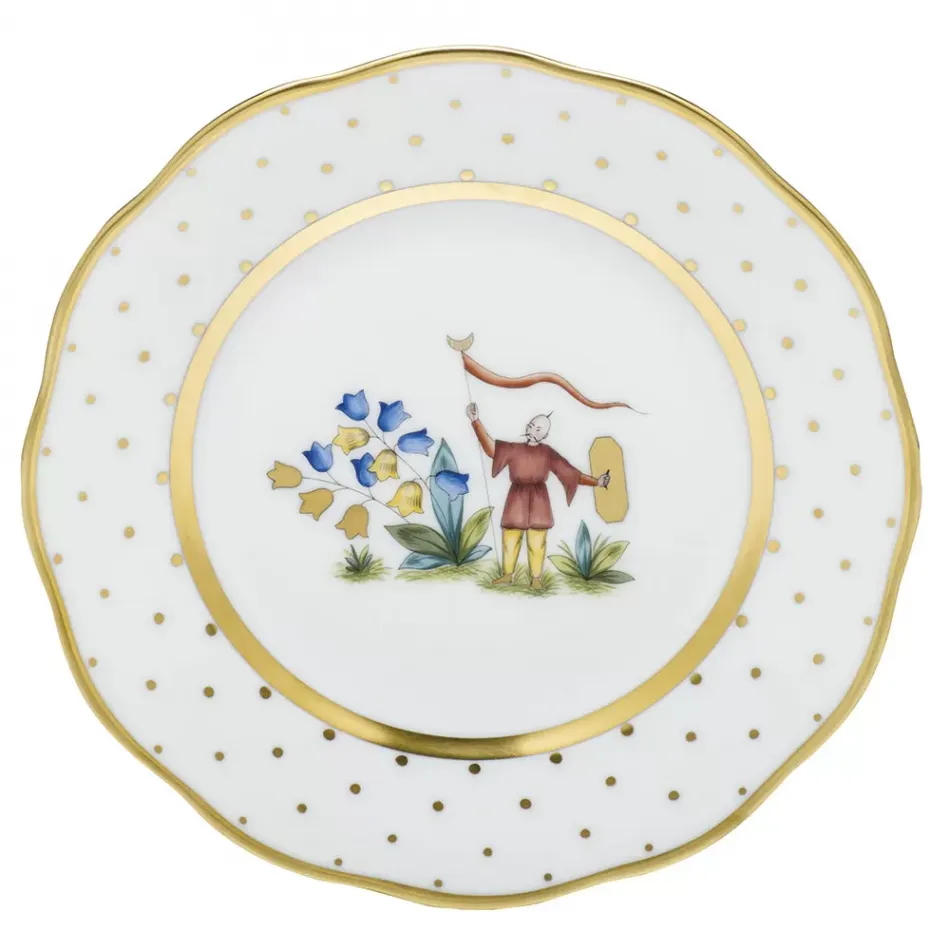 Asian Garden Motif 04 Multicolor Bread And Butter Plate 6 in D