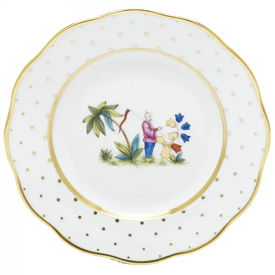 Asian Garden Motif 01 Multicolor Salad Plate 7.5 in D