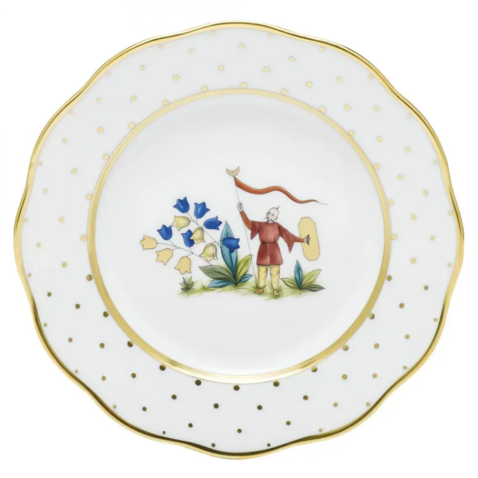 Asian Garden Motif 04 Multicolor Salad Plate 7.5 in D