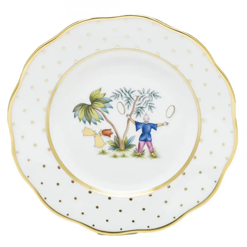 Asian Garden Motif 05 Multicolor Salad Plate 7.5 in D