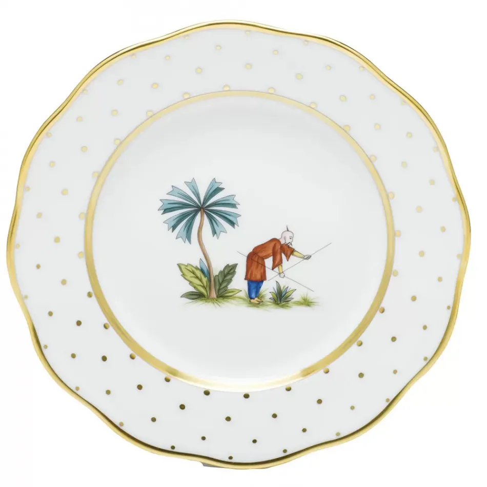 Asian Garden Motif 06 Multicolor Salad Plate 7.5 in D