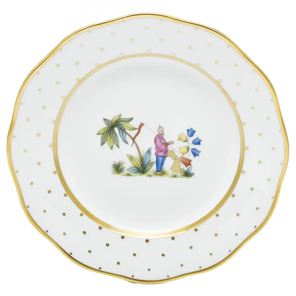 Asian Garden Motif 01 Multicolor Dessert Plate 8.25 in D