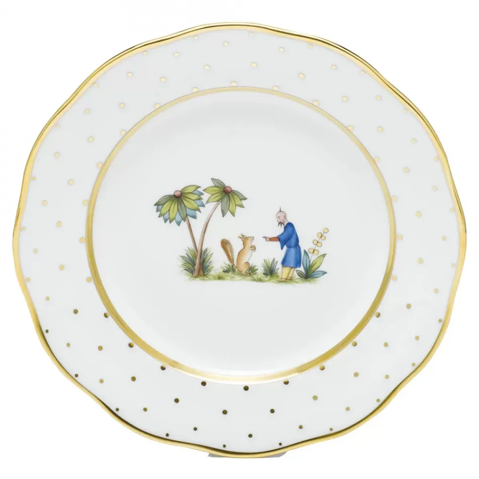 Asian Garden Motif 03 Multicolor Dessert Plate 8.25 in D