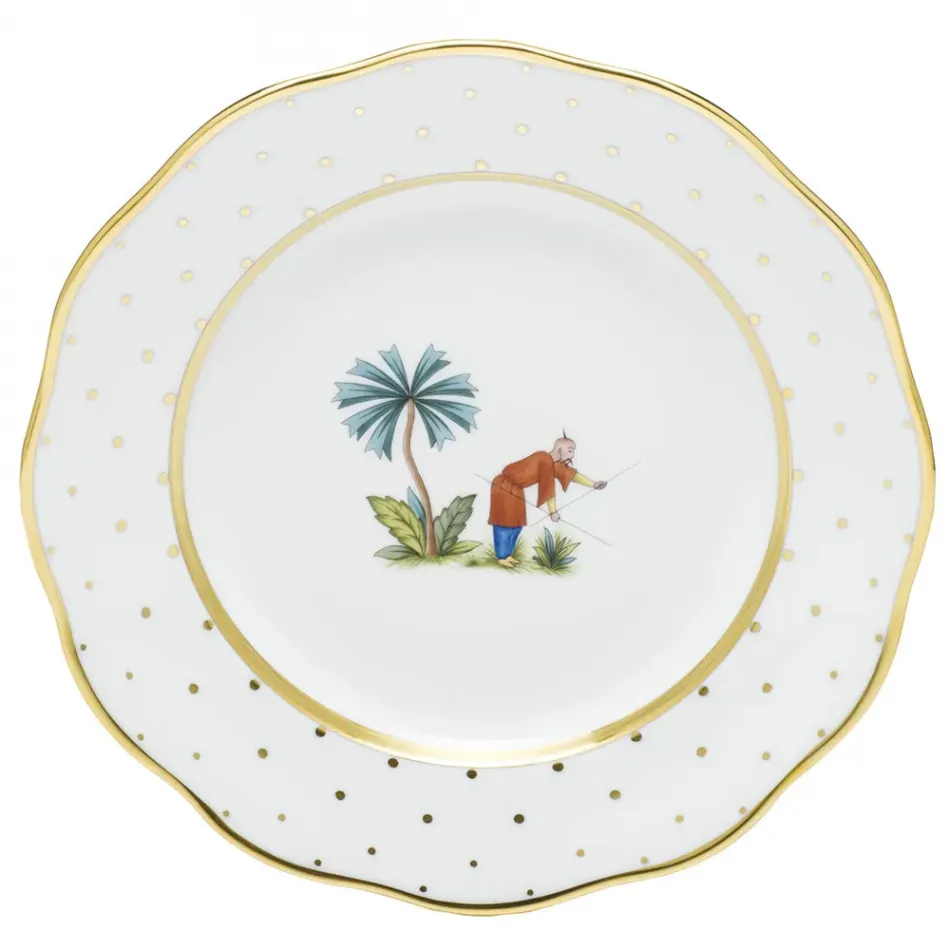 Asian Garden Motif 06 Multicolor Dessert Plate 8.25 in D